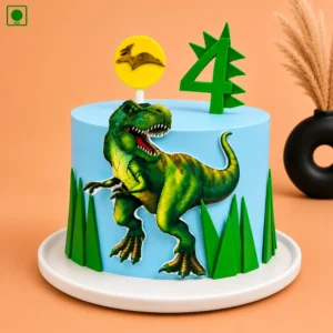 Dinosaur Jungle Celebration Cake